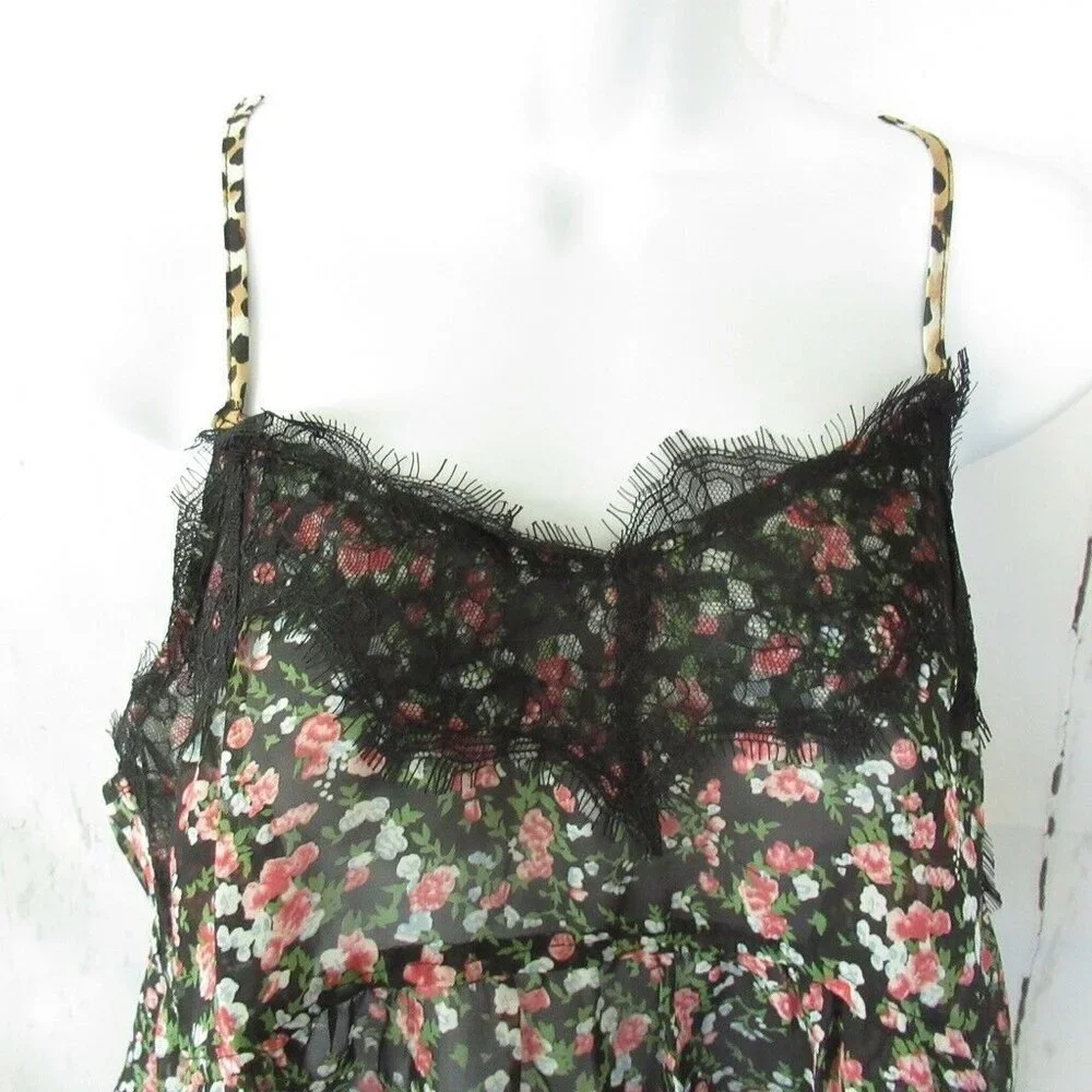 Umgee Tank Top Floral Lace Cottagecore Peasant Cami - Picture 3 of 8